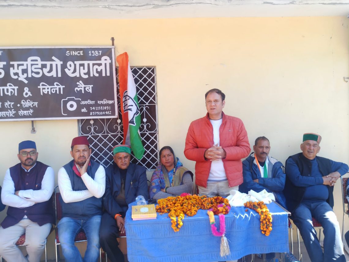 नवनियुक्त जिलाध्यक्ष का थराली में हुआ स्वागत