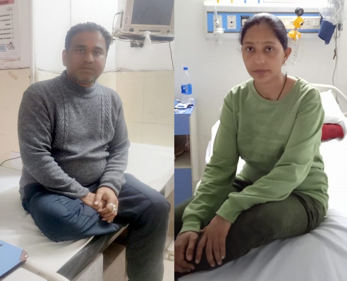 श्री महंत इन्दिरेश अस्पताल : वेलेंटाइन डे पर पत्नी ने पति को किडनी देकर इज़हारे मुहब्बत की उत्कृष्ट मिसाल पेश की