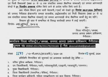 बिग ब्रेकिंग : प्रदेश भर में भारी बारिश का अलर्ट। इस जिले में 1 से 12 कक्षा तक अवकाश घोषित
