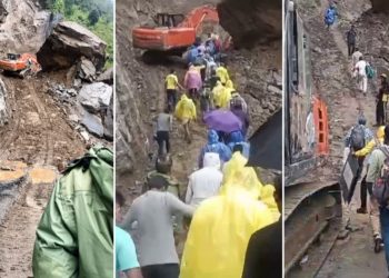 गुड न्यूज :58 घंटे बाद खुला बदरीनाथ नेशनल हाईवे, लैंडस्लाइड से बंद था 200 श्रद्धालुओं को पैदल पार कराया रास्ता।