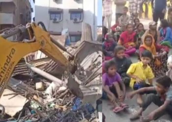अतिक्रमण : गुस्साए लोगो ने जेसीबी चालक पर किया हमला।