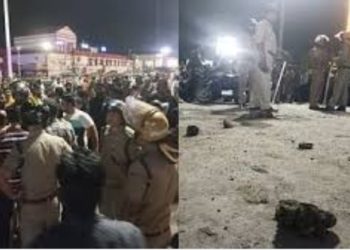 बड़ी खबर : देर रात दूसरे धर्म के युवक के साथ घूमती मिली नाबालिग युवती । दो पक्षों में पथराव ..