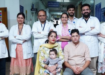 श्री महंत इन्दिरेश अस्पताल में 7 माह की बच्ची का सफल काॅक्लर इम्प्लांट।अब तक 121 बच्चों की सफल सर्जरी