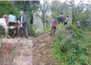 कच्ची सड़क से त्रस्त ग्रामीणों का एलान: “रोड़ नहीं तो वोट नहीं”