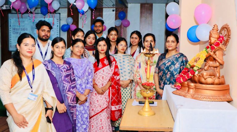 अंतर्राष्ट्रीय नर्स दिवस पर सीआईएमएस कॉलेज में विद्यार्थियों ने प्रस्तुत किए रंगारंग कार्यक्रम।