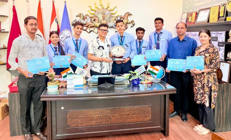 सीआईएमएस कॉलेज की टीम को यूकोस्ट आइडियाथॉन में मिला दूसरा स्थान। ब्लू-ग्रीन भविष्य पर आधारित नवाचार को मिली पहचान