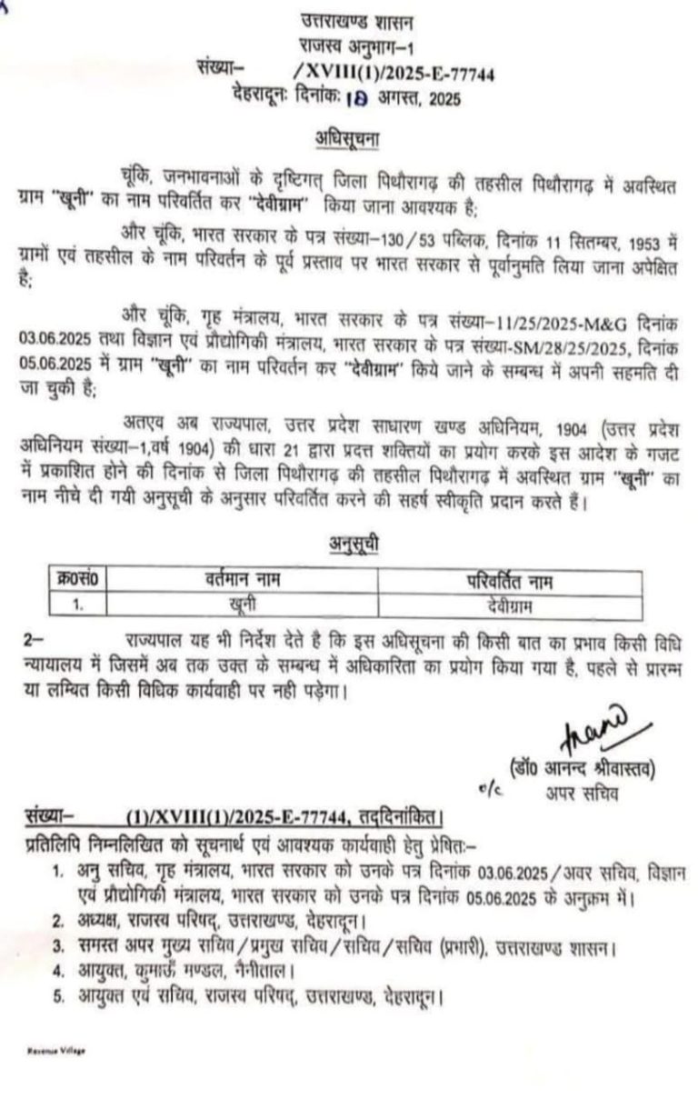 ब्रेकिंग: खूनी गांव बना देवीग्राम । आदेश जारी ..