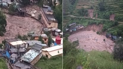 Chamoli cloudburst News: चमोली में बादल फटने से तबाही। छह घर जमींदोज, सात लोग लापता