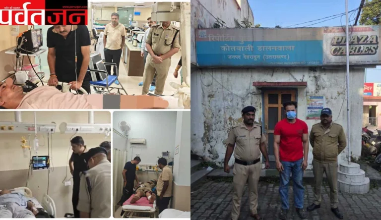 Uttarakhand News: दून में थार सवार ने पुलिसकर्मियों को मारी टक्कर। तीन घायल ,आरोपी गिरफ्तार