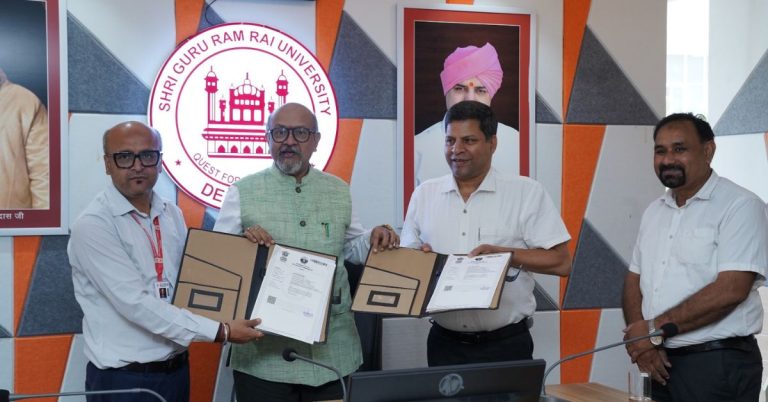 श्री गुरु राम राय विश्वविद्यालय में खुलेगा इग्नू लर्नर सपोर्ट सेंटर। एमओयू साइन