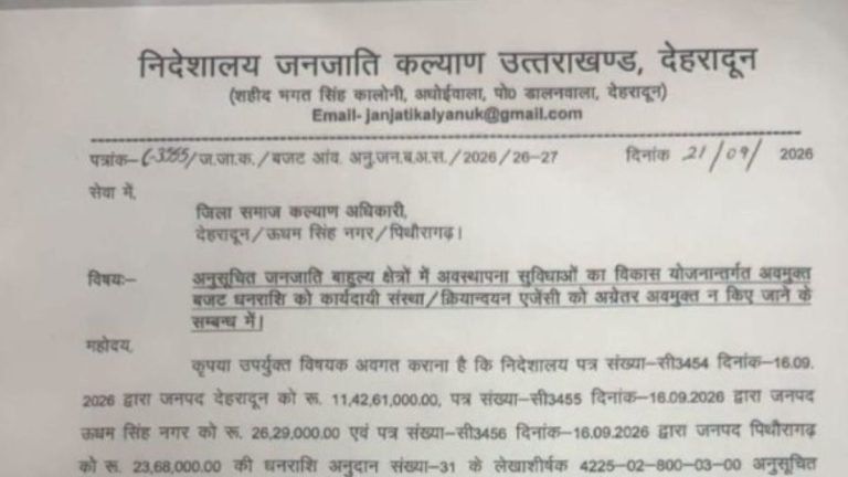 बड़ी खबर : एससीपी-टीएसपी की 11.92 करोड़ की राशि पर रोक,  कमीशनखोरी के आरोपों से गरमाई सियासत